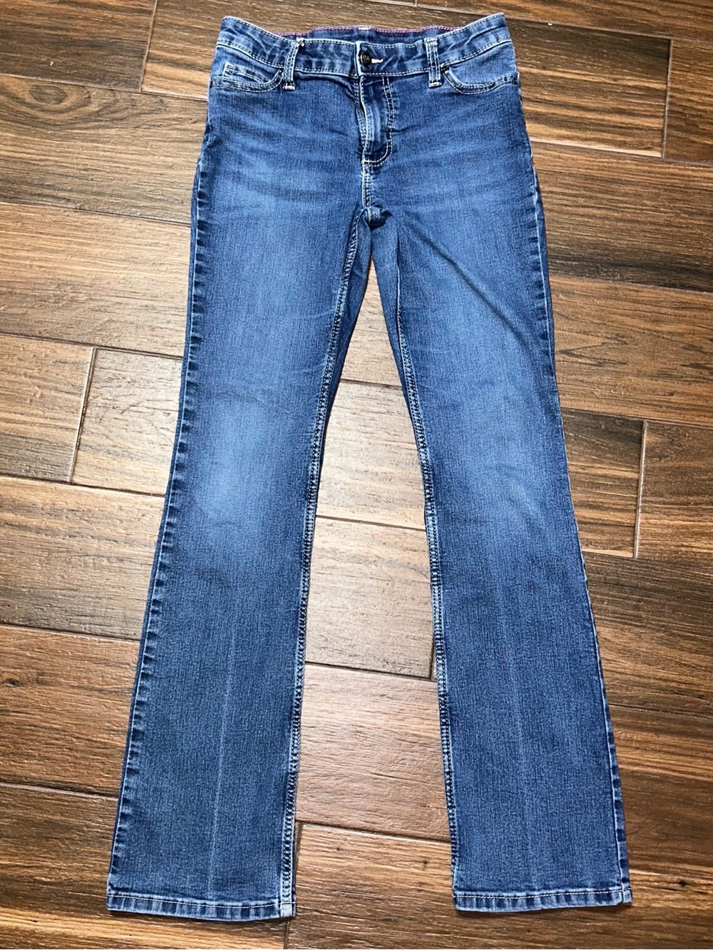 Wrangler Big Girls Premium Patch Mae Bootcut Jeans 14 Regular Medium Wash